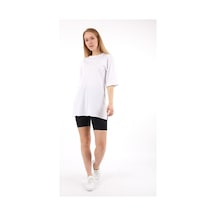 Winmoda34 Oversıze Tshirt Beyaz