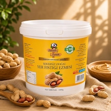 Adress Fındık Şekersiz Doğal Yer Fıstığı Ezmesi 1 KG