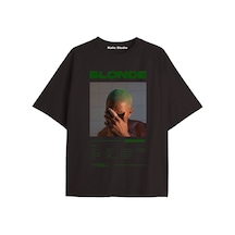 Kalic Studio Unisex Erkek Kadın Blond Frank Ocean Siyah T-shırt Franksiyah31