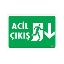 Pvc Levha Quot;Acil Çıkışquot; 17,5*25 Cm (475560318)
