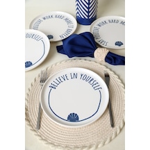 Keramika Ocean Muse Nordıc Pasta Tabağı 22 Cm 4 Adet 22950-55 Çok Renkli