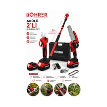 Böhrer Ba011372 3lü Bahçe Seti +30mm Budama Makası +10-15cm Budama Testeresi + Teleskopik Kol