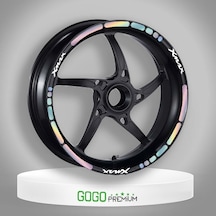 Hologramlı Iıı Yamaha Xmax Uyumlu 1 Set Jant Şeridi