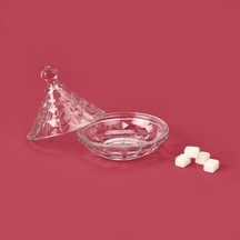 Delii Glass Cam Şekerlik - Şeffaf - 6 Cm Çok Renkli