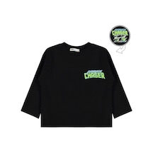 Civil Boys Chaser Araba Baskılı 2-5 Yaş Sweatshirt Km - Siyah