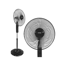 Everest Fan11 Cool Air 16 İnç 45 Watt 5 Pervaneli 3 Kademe 1200rpm Zaman Ayarlı Vantilatör Siyah