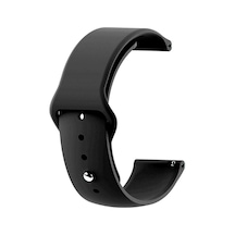 Caseonn Garmin Venu Kordon Esnek Spor Silikon Kayış Siyah