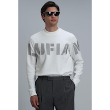 Lufian Todillo Erkek Sweatshirt 112030120-kırık Beyaz