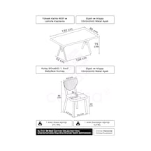 Canisa Akort Serisi Mdf Sabit 80x130 Siyah Mermer Desen Mutfak Masası Takımı 4 Gri Sandalye Masa Siyah Mermer Gri Sandalye