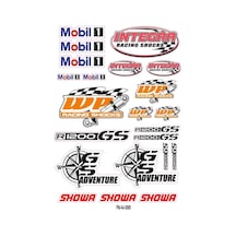 Sponsormotul Motorsiklet Sticker Seti 01