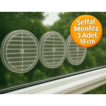 3 Adet Şeffaf Cam Menfez Doğal Gaz Uyumlu Havalandırma Kapağı Kolay Montaj Ve Dayanıklı