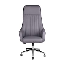 Comfort Plus Gri Deri Makam Koltuğu Gri