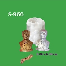 Atatürk İmzalı Büst Silikon Kalıp S966