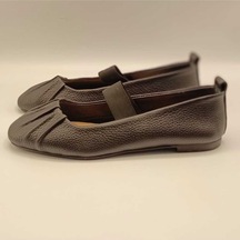 Hazal Siyah Deri Babet Siyah