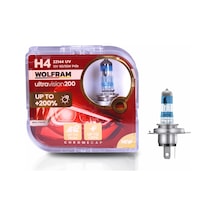 H4 Ampul Ultra Vision +%200 Fazla +%20 Beyaz Işık 12v 60/55w - Wolfram 22144 Uv