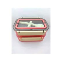 Vagonlıfe Lunch Box Çelik 1600ml Pembe Bl2221-2 Diğer