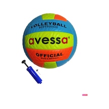 Avessa VLM-700 Soft 280 gr Voleybol Top + Pompa Sarı-Turuncu Sarı - Turuncu