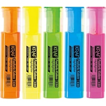 Kraf 330 Fosforlu Kalem Seti 5 Renk Çok Renkli