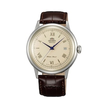 Orient Bambino Tac00009n0 Kurmalı Otomatik Deri Kahverengi Krem Kadran 41 Mm Erkek Kol Saati Gri