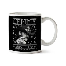 Lemmy Motorhead Christmas Knit İki Tarafı Baskılı Kupa Bardak