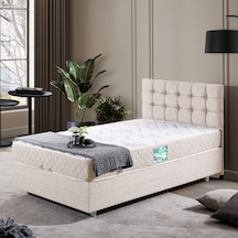 Venedik Tek Kişilik Baza Başlık Comfort Ortopedik Yatak Seti - Krem 90 x 190