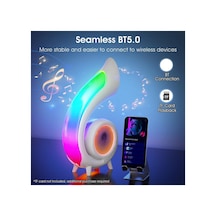 Bluetooth Hoparlör Saat Özellikli Masa Lambası 6in1 Xm-g69 Beyaz - 854516619