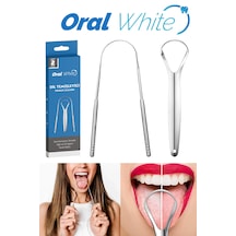 Oral White Paslanmaz Çelik Dil Temizleyici Ve Dil Sıyırıcı 2parça