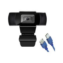 1080p Geniş Açılı Web Kamerası, Mikrofonlu, Kolay Kurulum, 1.5m Usb Kablo İle Canlı Yayın Ve Ders İçin