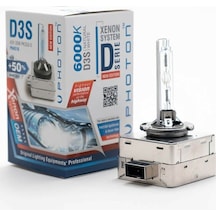 Photon D3S 6000K +%50 Fazla Işık Xenon   Ampul