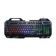 V1 Rgb Işıklı Metal Yüzey Türkçe Q Kablolu Gaming Klavye
