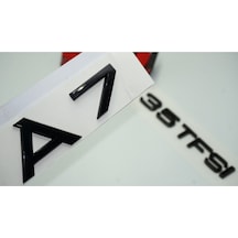 Audi A7 35 Tfsi Parlak Siyah Abs 3m 3d Bagaj Yazı Logo Ürün