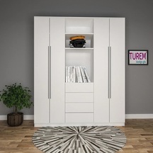 Loft Style Gardırop Mdf Siyah