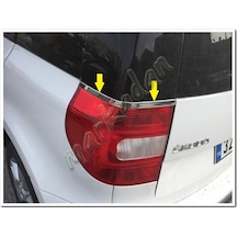 Skoda Yeti Krom Stop Alt Çıtası 2010 Sonrası 2 Parça Paslanmaz  Çe