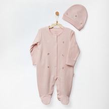 Andywawa Floral Dreams Kız Bebek Şapka Tulum Takım Ac27021 Pembe