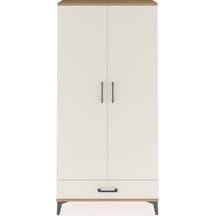 Arges Dolap Tek Raflı Tek Çekmeceli Tek Askılı 88x30x182 Çam-... Çam