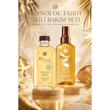 Monoi Bronzlaştırıcı Kuru Yağ 125 Ml Ve Besleyici Vücut Yağı 100 Ml Set Yoğun Nem Ve Tropikal Bakım