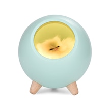 Shineyee Şarj Edilebilir Evcil Hayvan Lambası - Yatak Başı Aydınlatma, Göz Koruma, Usb Şarj, 3 Renk Seçenekli Yeşil