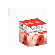 Roll Plast Tıbbi Bez Flaster Çinko Oksitli Kauçuk Yapışkanlı 5cm X 5m - 5 Adet