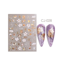 3d Kabartmalı Cj028 Tırnak Stıcker