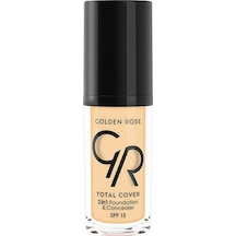 Golden Rose Total Cover Fondöten 21 Light Yellow Beige 30 ML