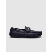 Cabani Sanvano Hakiki Deri Lacivert Erkek Loafer