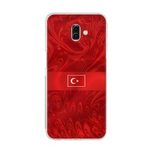 Samsung Galaxy J6 Plus Uyumlu Türk Milli Takım Desenli Forma Baskılı Silikon Kılıf Renkli