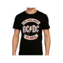 Bant Giyim - Ac/Dc Siyah Erkek T-Shirt Tişört