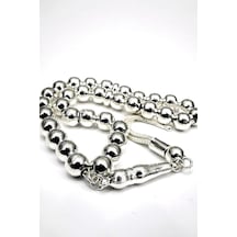 Omar Silver El İşi Telkari Gümüş Tesbih Yuvarlak Top 20.50 Gr