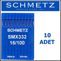 Schmetz Smx332 LG Uyumlu Ksp Kilit Dikiş Makinesi Iğnesi 16/100 Numara