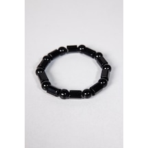 Tudors Doğaltaş Siyah Unisex Bileklik-29740 Çok Renkli
