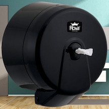 Rova Mini Point İçten Çekmeli Wc Kağıdı Dispenseri Siyah