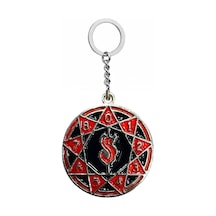 Slipknot Kırmızı Metal Logo Anahtarlık Rock & Heavy Metal Unisex Aksesuar