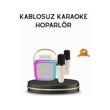 Vexor Bluetooth Karaoke Hoparlör Renkli Led Işıklı Ve Type-c Şarjlı