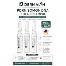 Dermalyn 3 Adet Pdrn Somon Dna Kolajen İçeren Cildi Gençleştirmeye Yardımcı Ampul Serum Dermaroller Dermapen
